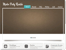 Tablet Screenshot of masterrentals.com